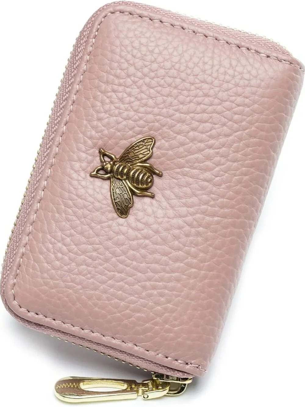 Stylish RFID Small Leather Card Wallet for Women - Secure Credit Card Holder